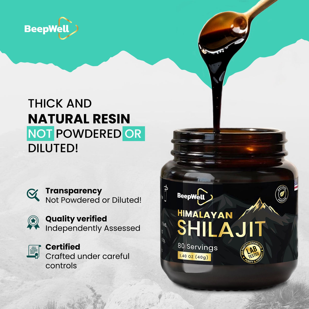 BeepWell Himalayan Shilajit Resin-3