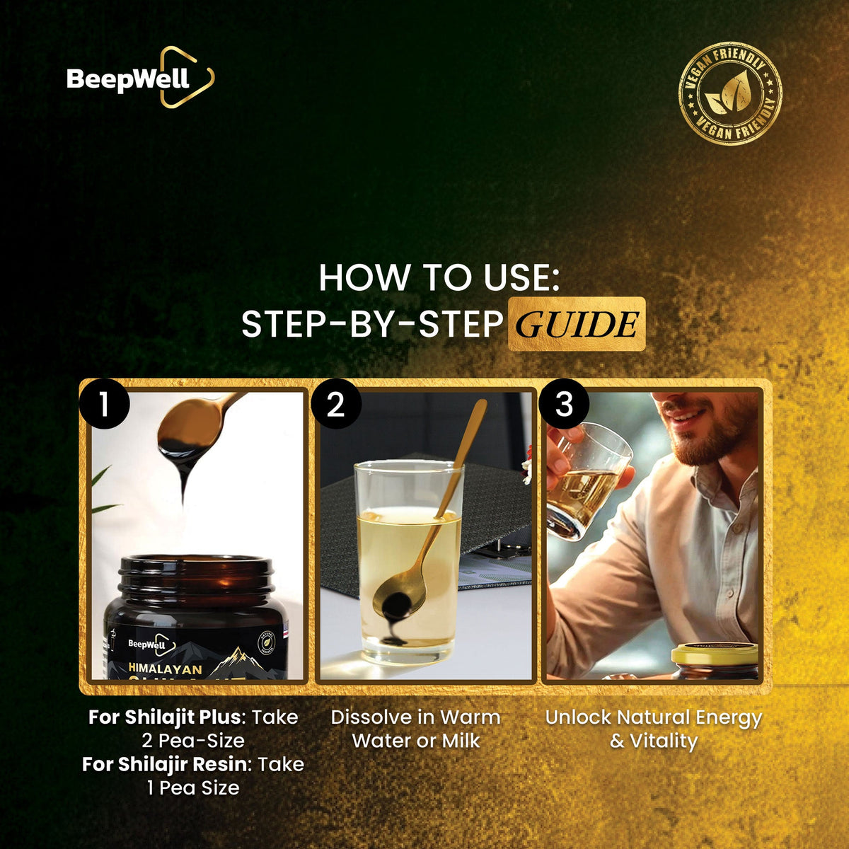 BeepWell Shilajit Resin & Resin Plus Bundle-2