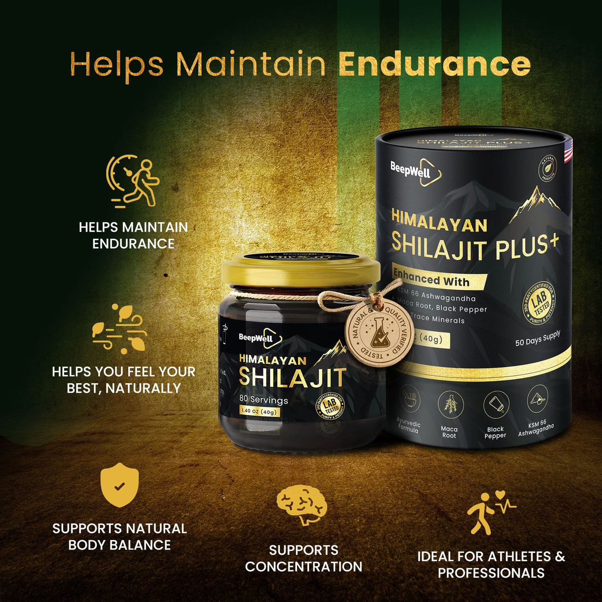 BeepWell Shilajit Resin & Resin Plus Bundle-1