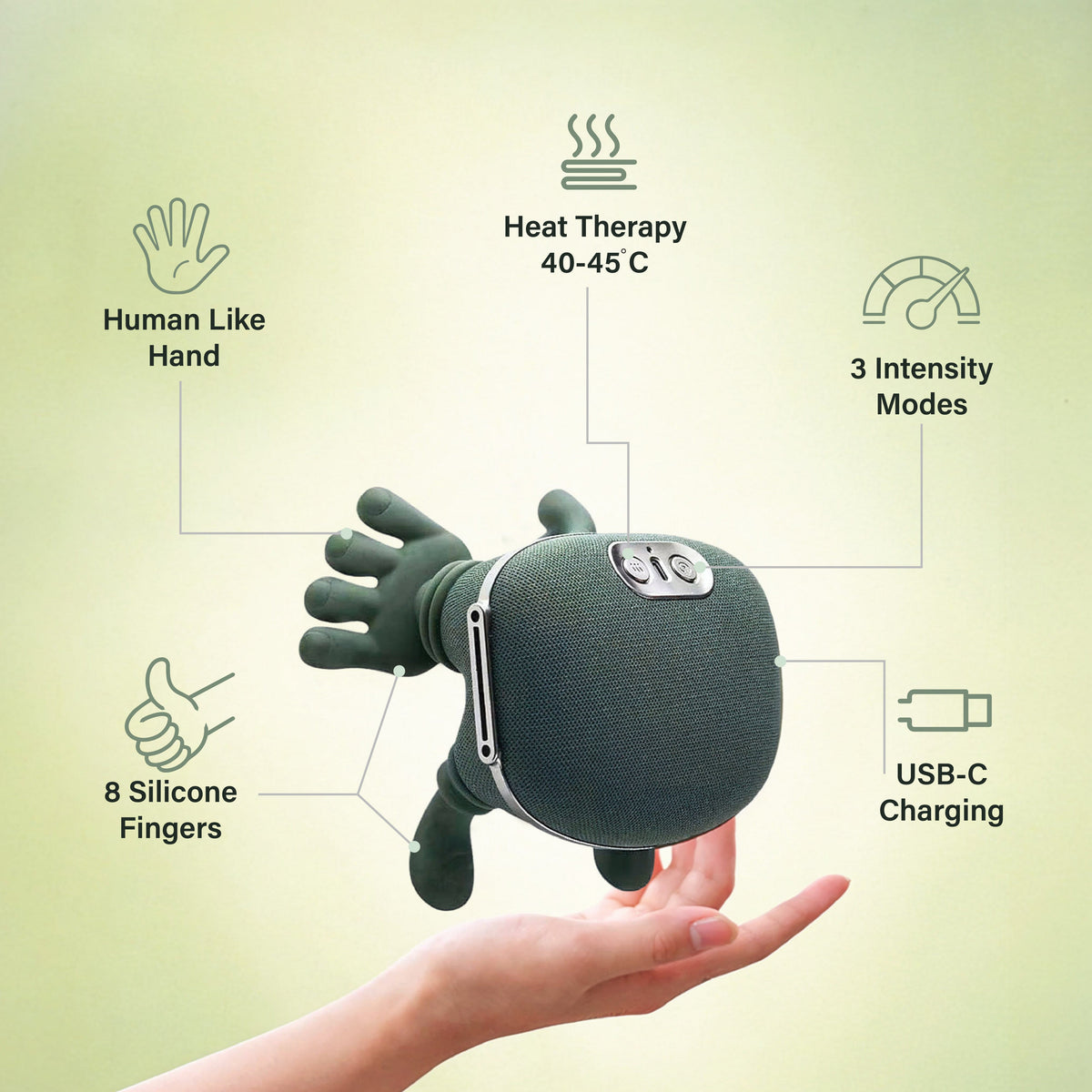 Bionic 4D Neck & Shoulder Massager with Heat – Cordless Deep Kneading Electric Massager (2026 Upgraded Version)-3