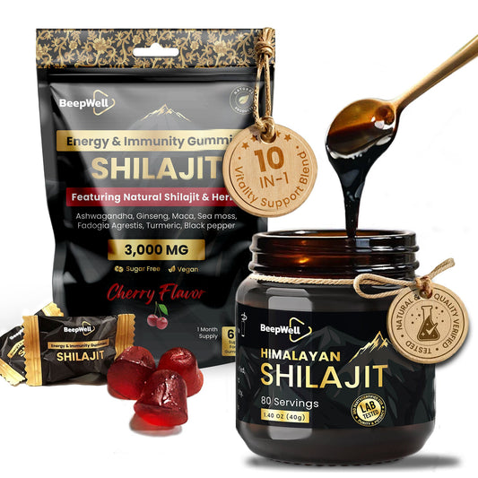 BeepWell Shilajit Resin & Gummies Bundle-0