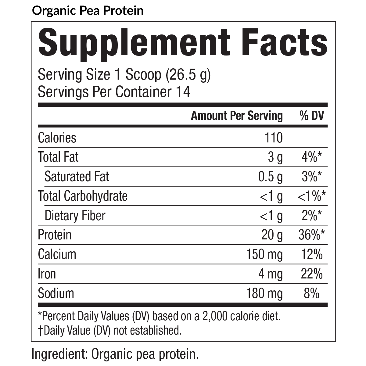 Organic Pea Protein