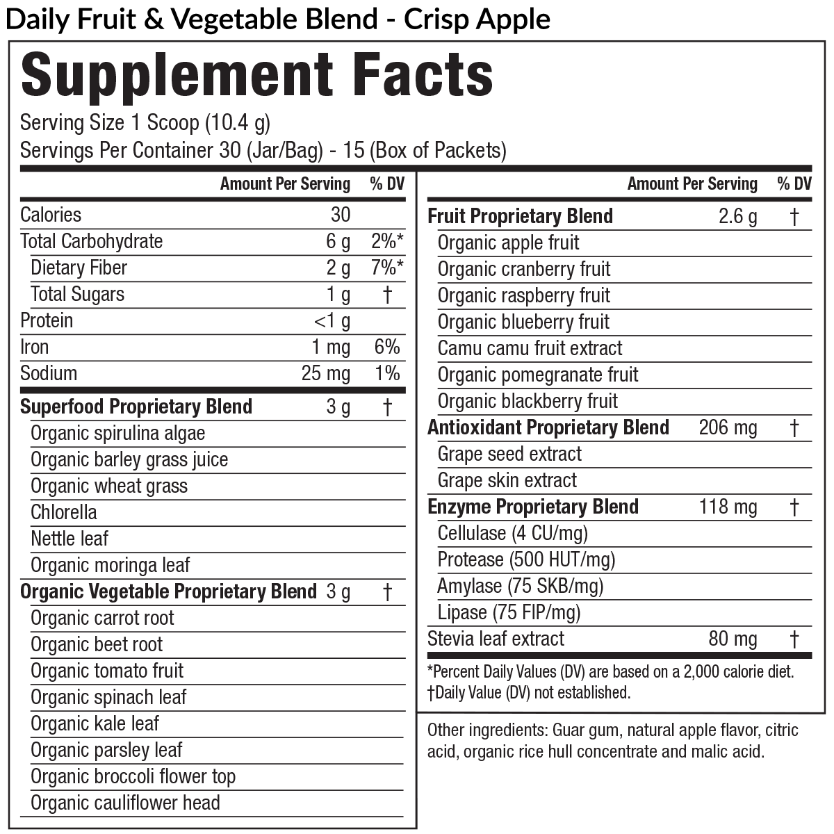 Daily Fruit and Vegetable Blend